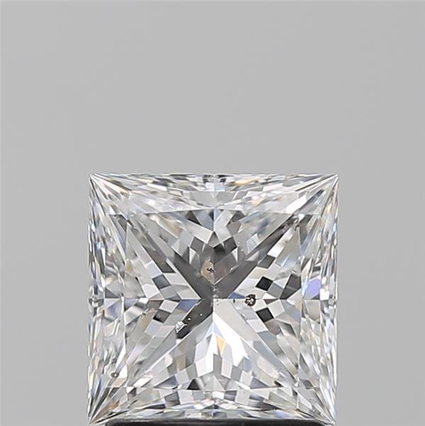 1.72ct E SI2 Rare Carat Ideal Cut Princess Diamond