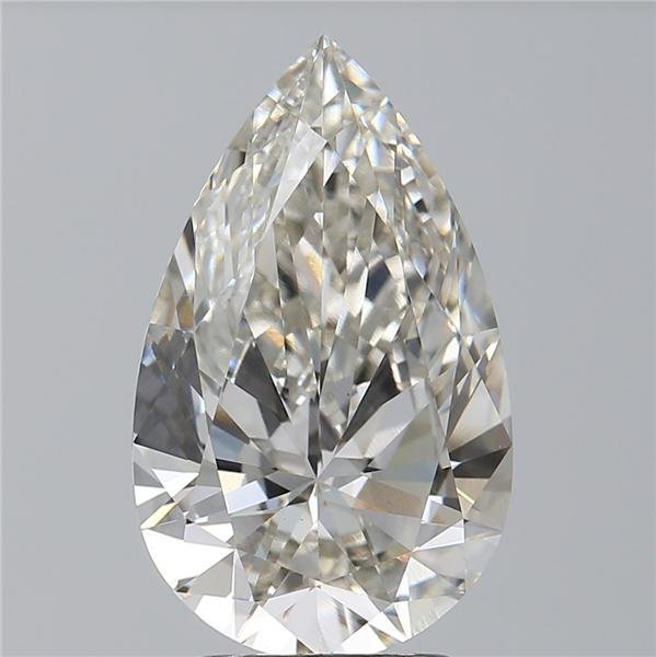 3.05ct I VS1 Rare Carat Ideal Cut Pear Lab Grown Diamond