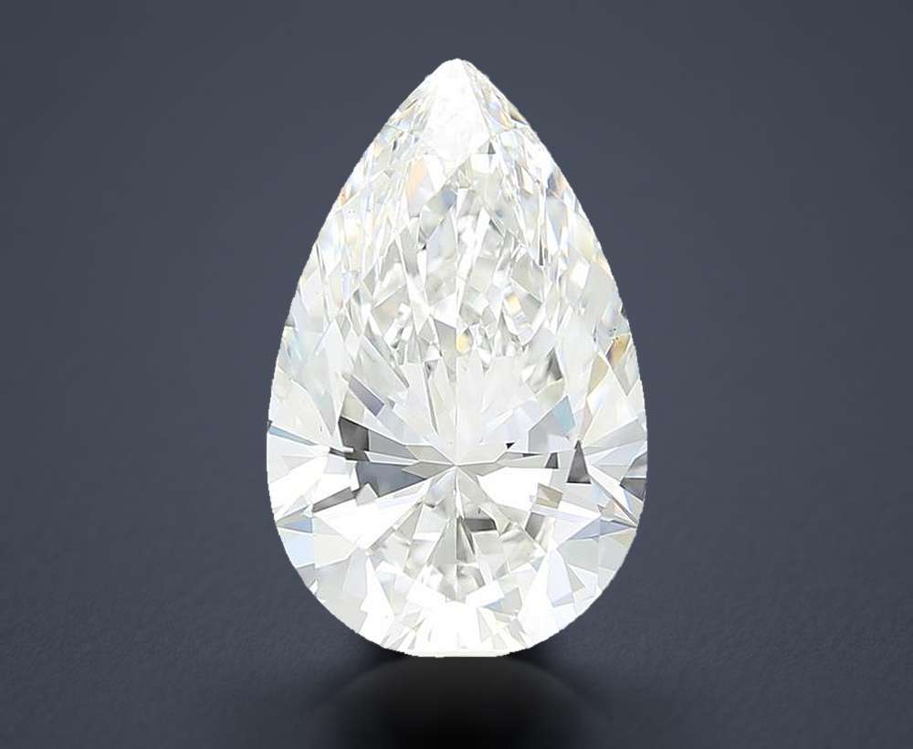 6.64 Carat Pear Lab Diamond