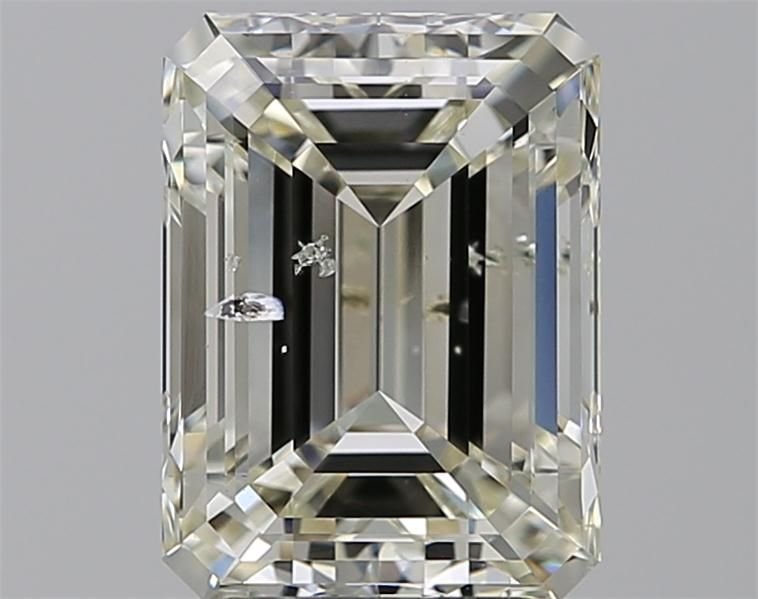3.41ct J SI2 Very Good Cut Emerald Diamond