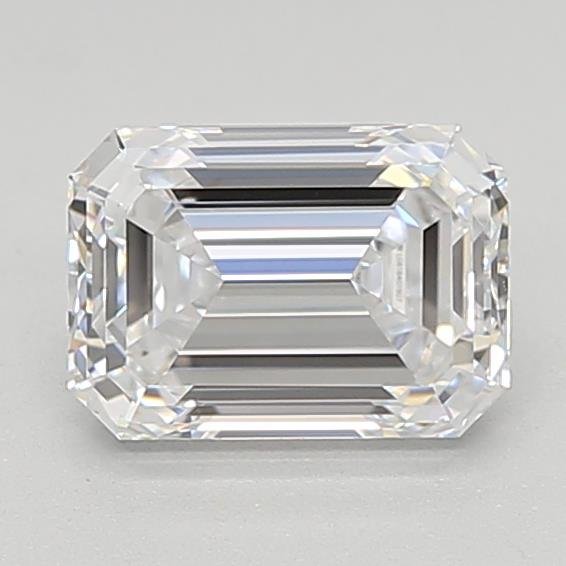 1.08ct D VVS1 Rare Carat Ideal Cut Emerald Lab Grown Diamond