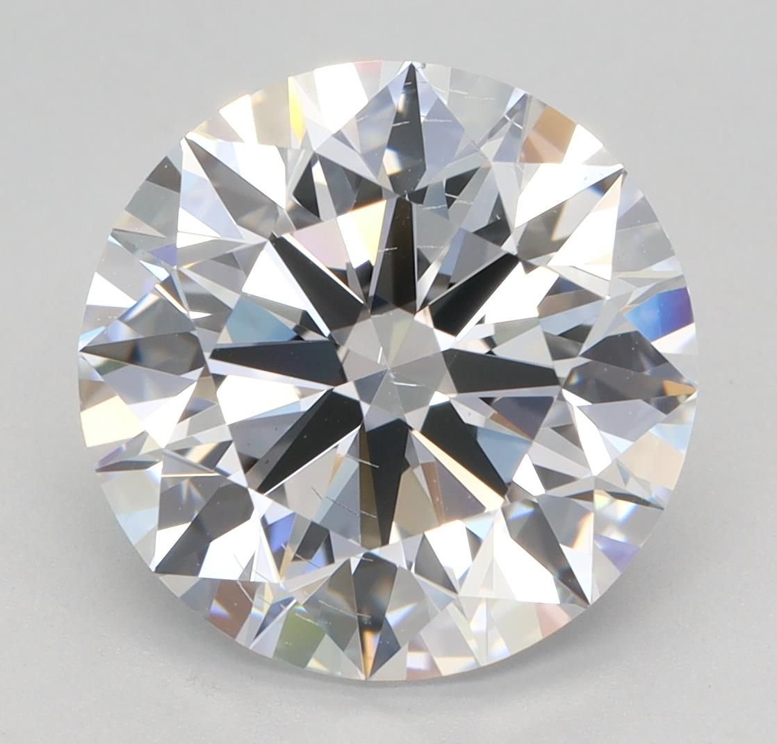 4.30ct D SI1 Rare Carat Ideal Cut Round Lab Grown Diamond