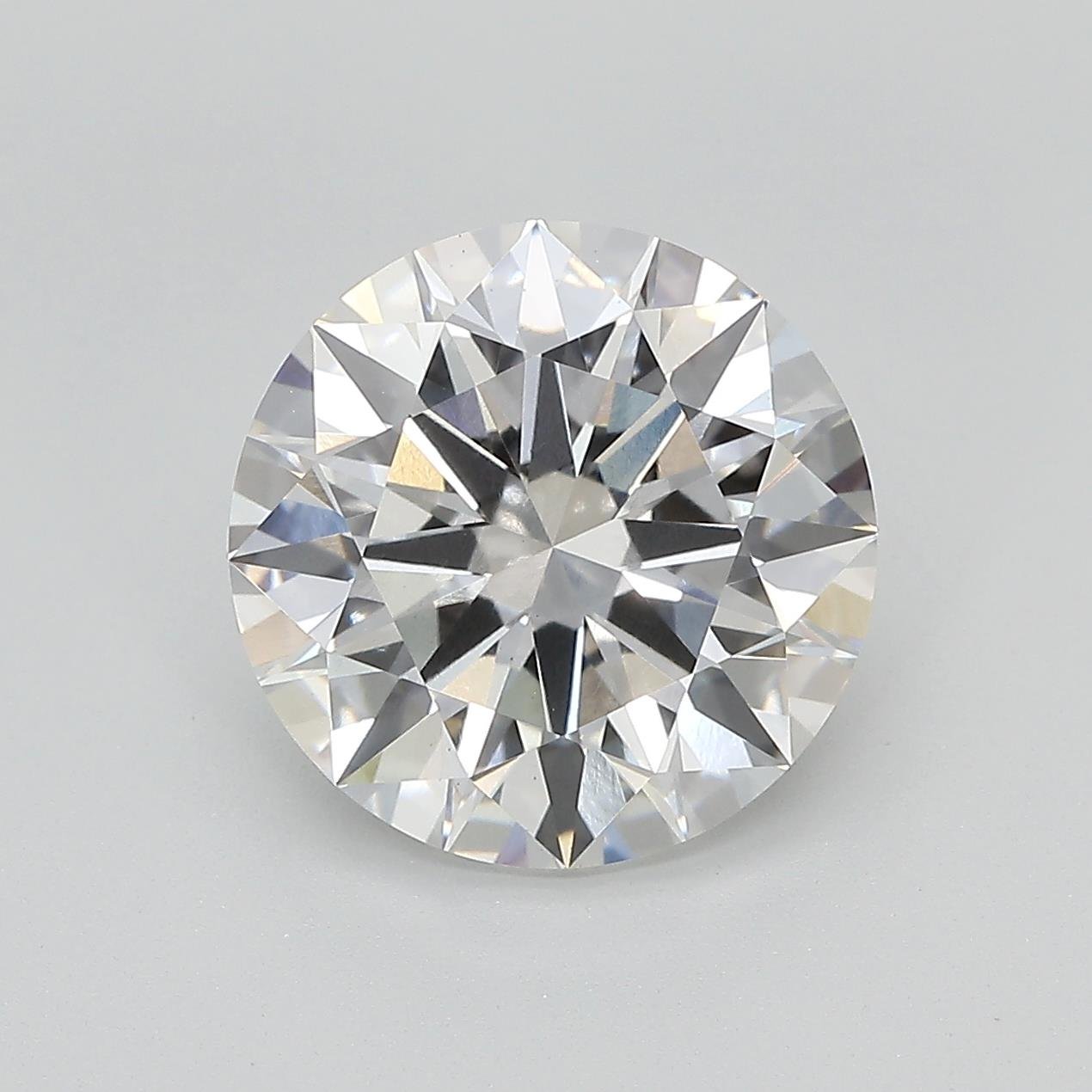 4.53ct F VS1 Rare Carat Ideal Cut Round Lab Grown Diamond