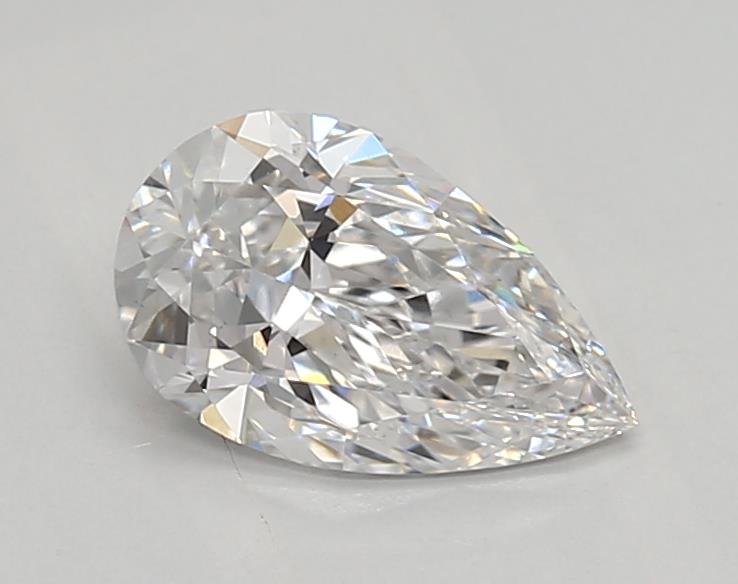 0.88ct D VVS2 Rare Carat Ideal Cut Pear Lab Grown Diamond