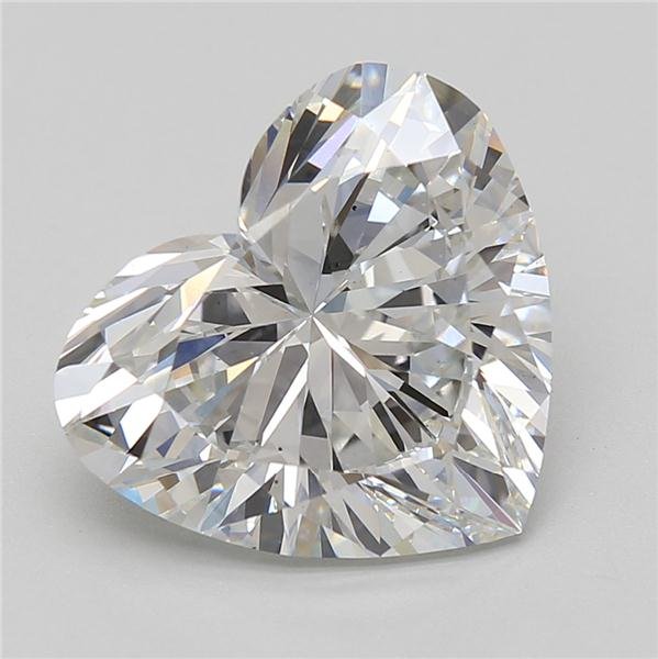 8.09ct F VS2 Rare Carat Ideal Cut Heart Lab Grown Diamond