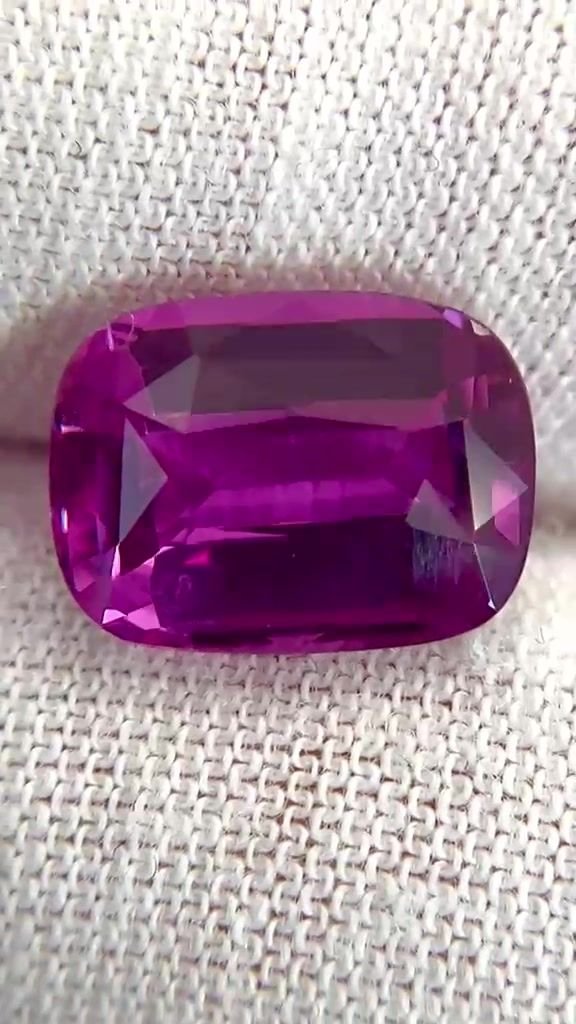 5.06 Carat Pink Cushion Sapphire