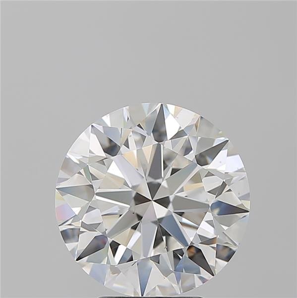 4.02ct F VS2 Rare Carat Ideal Cut Round Diamond