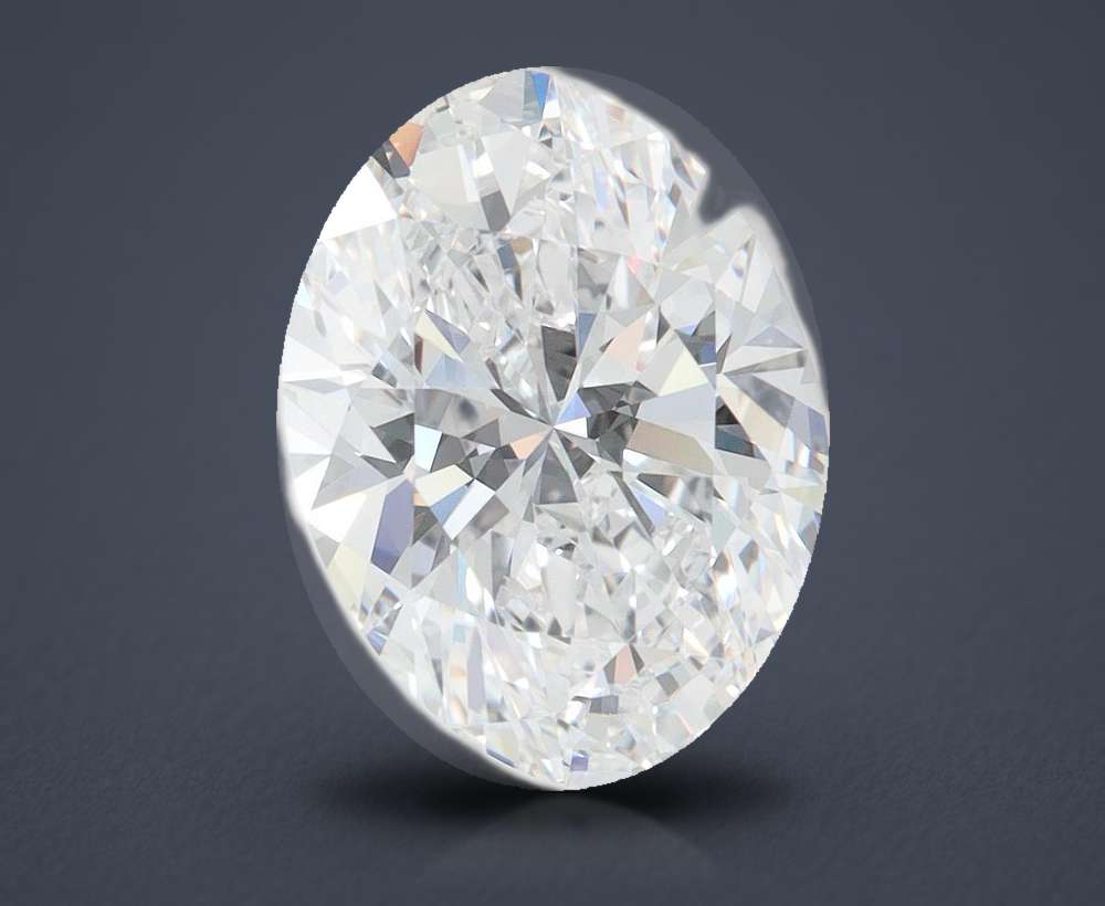 3.33 Carat Oval Lab Diamond