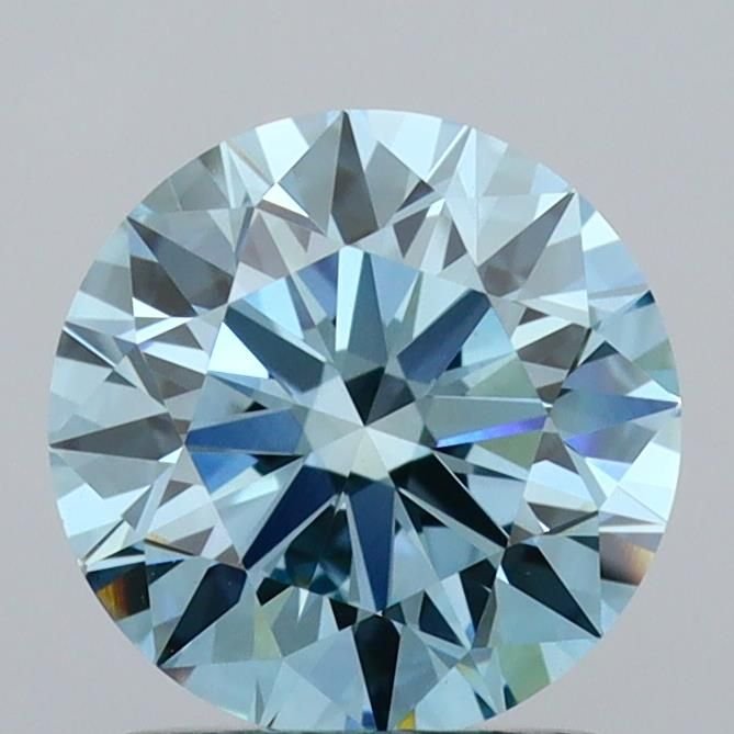 1.50 Ct. Fancy Vivid Blue Round Lab Diamond