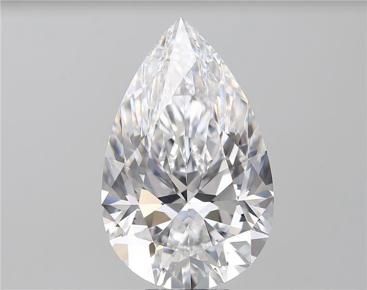 8.09ct D FL Rare Carat Ideal Cut Pear Diamond