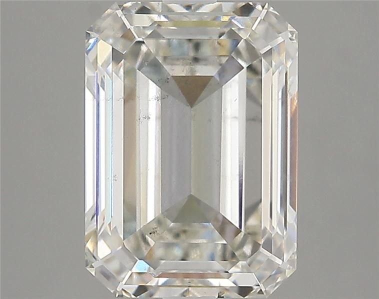 4.35ct H SI1 Rare Carat Ideal Cut Emerald Lab Grown Diamond