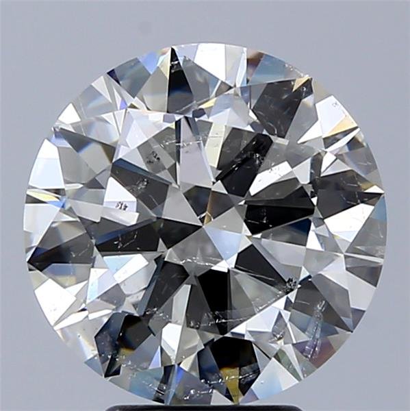 4.01ct I SI2 Rare Carat Ideal Cut Round Diamond