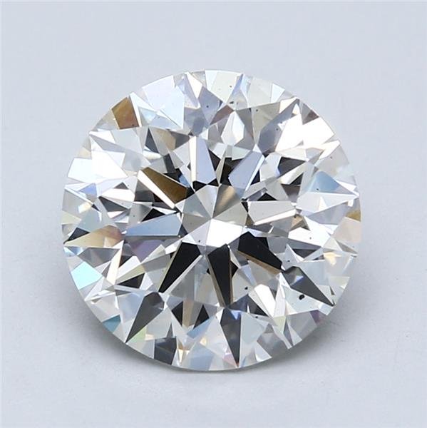 3.62ct F SI1 Rare Carat Ideal Cut Round Lab Grown Diamond