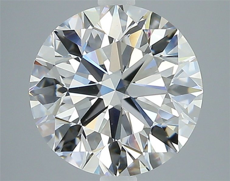 3.02ct F VS2 Rare Carat Ideal Cut Round Diamond