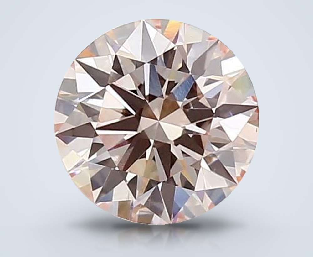 1.53 Ct. Fancy Intense Pink Round Lab Diamond