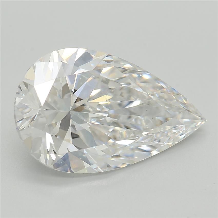 3.44ct D VS1 Rare Carat Ideal Cut Pear Lab Grown Diamond