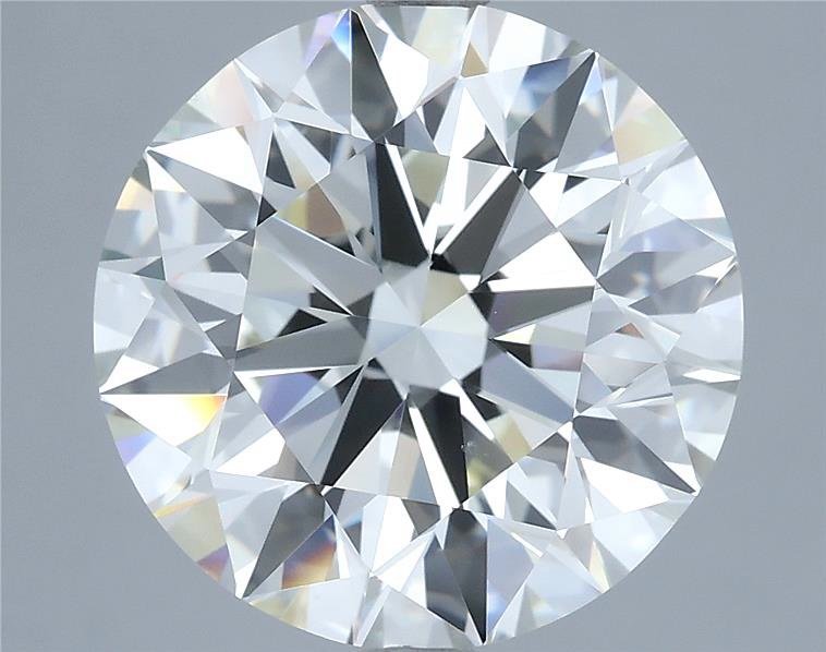 7.01ct I VS1 Rare Carat Ideal Cut Round Diamond