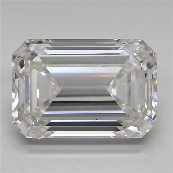 5.12ct G VS1 Rare Carat Ideal Cut Emerald Lab Grown Diamond