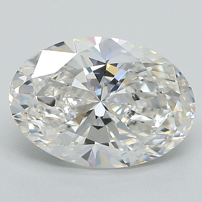 2.65ct F VS1 Rare Carat Ideal Cut Oval Lab Grown Diamond