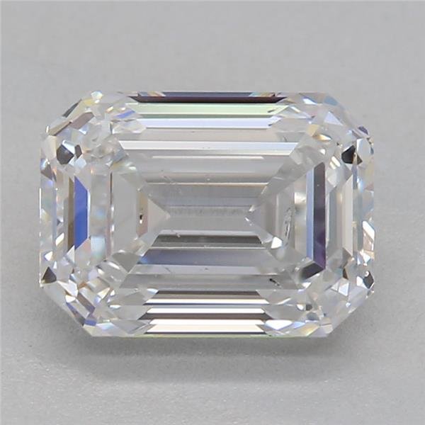 1.52ct F SI2 Excellent Cut Emerald Lab Grown Diamond