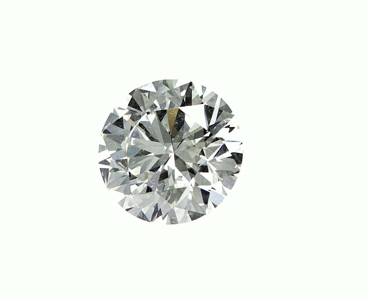 4.20ct J SI2 Rare Carat Ideal Cut Round Diamond