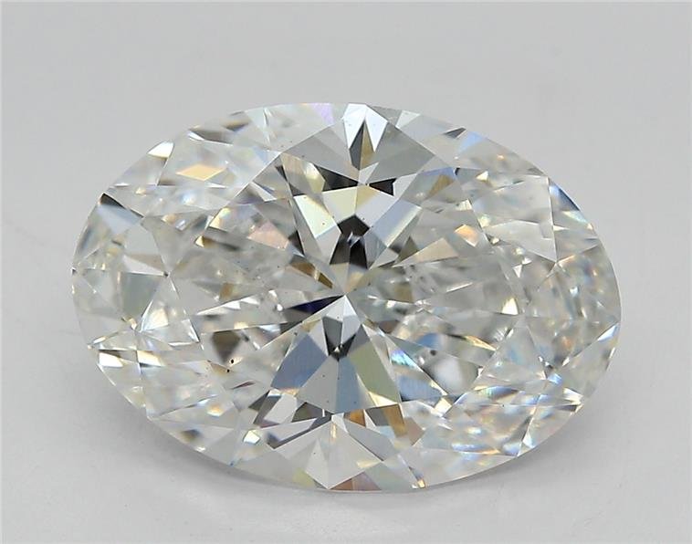 3.08ct E VS1 Rare Carat Ideal Cut Oval Lab Grown Diamond