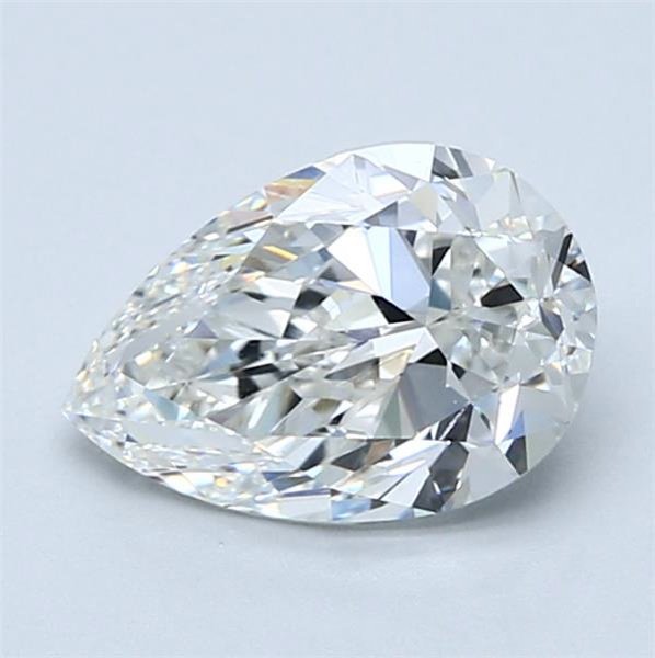 1.70 Carat Pear Natural Diamond