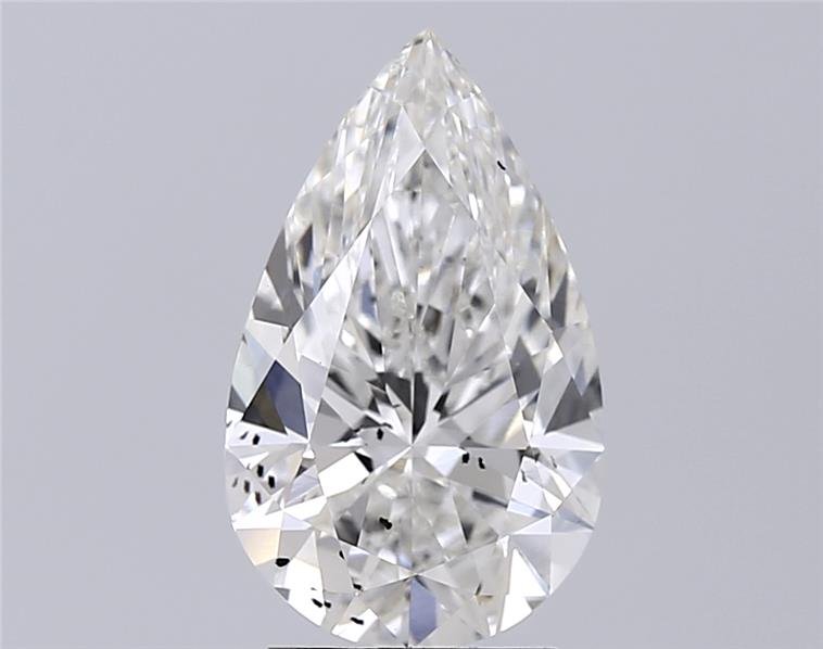 3.04ct G SI2 Rare Carat Ideal Cut Pear Lab Grown Diamond