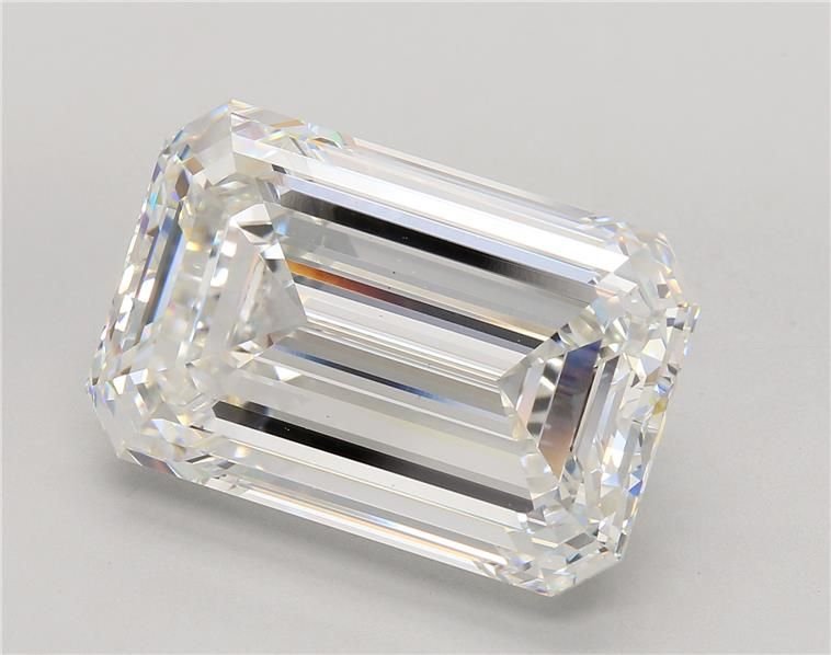 22.00ct F VS1 Rare Carat Ideal Cut Emerald Lab Grown Diamond