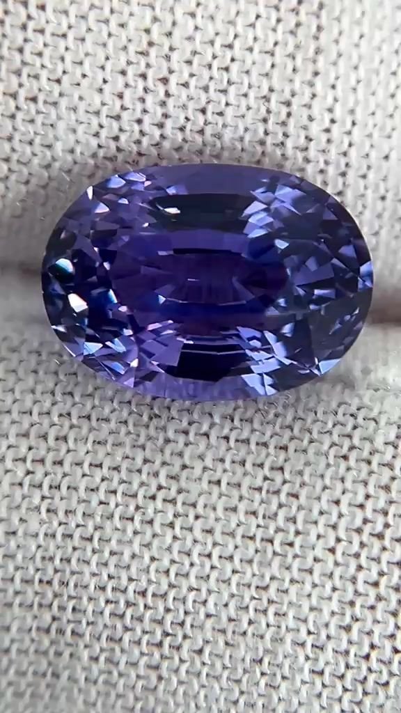 5.04 Carat Purple Oval Sapphire