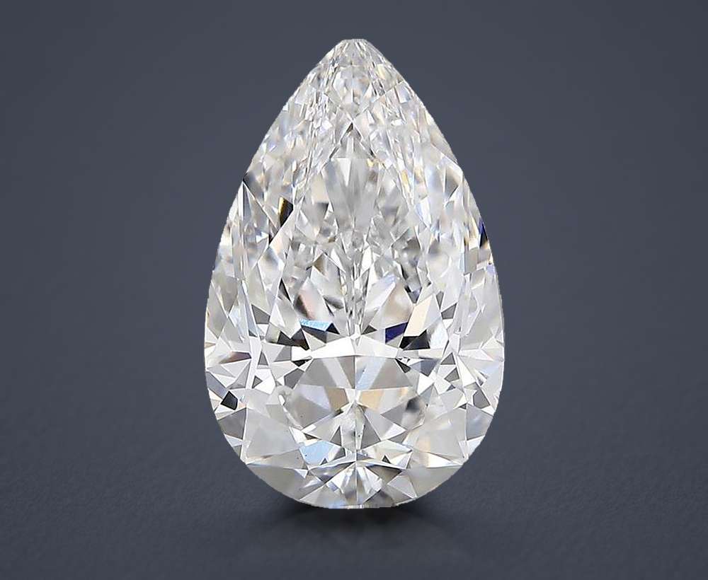 4.61 Carat Pear Lab Diamond