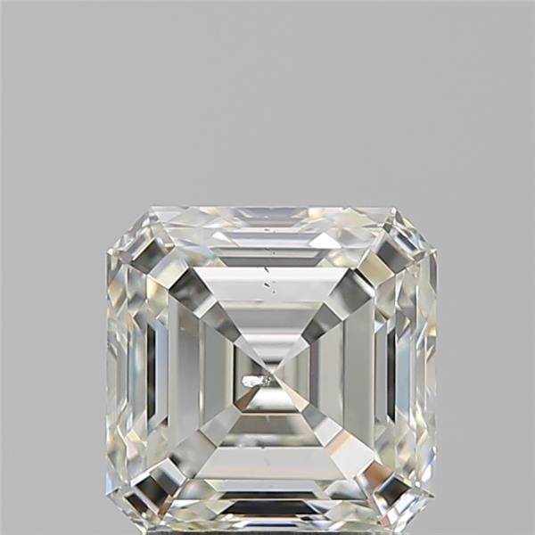 2.03ct K SI2 Rare Carat Ideal Cut Asscher Diamond