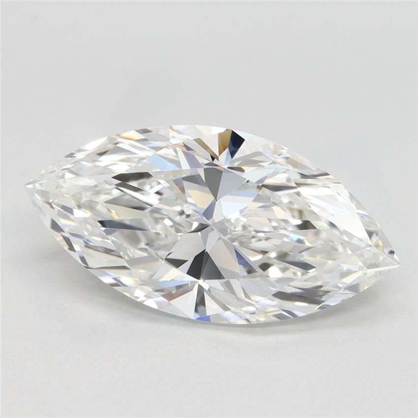 3.00ct F IF Rare Carat Ideal Cut Marquise Lab Grown Diamond