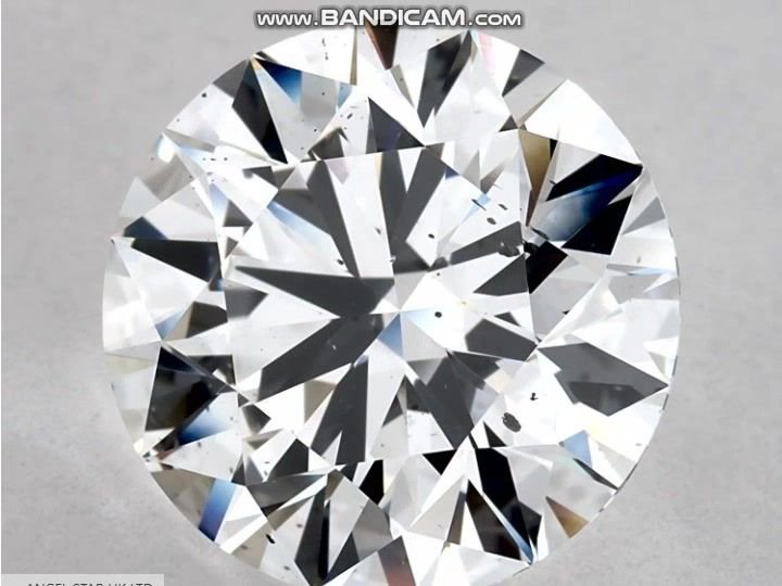 5.25ct D SI2 Rare Carat Ideal Cut Round Diamond
