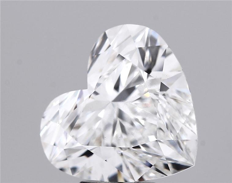 5.58ct E VS2 Rare Carat Ideal Cut Heart Lab Grown Diamond