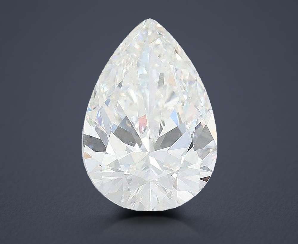 7.07 Carat Pear Lab Diamond