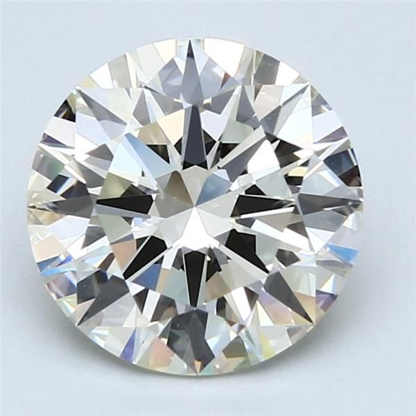3.57ct K SI2 Rare Carat Ideal Cut Round Diamond