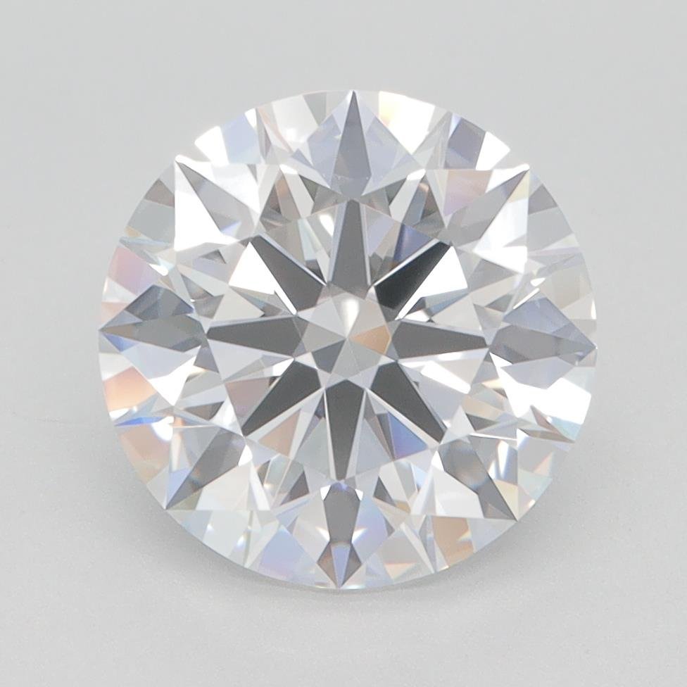 3.09ct D VVS2 Rare Carat Ideal Cut Round Lab Grown Diamond