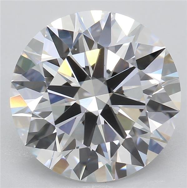 2.77ct E VS1 Rare Carat Ideal Cut Round Lab Grown Diamond