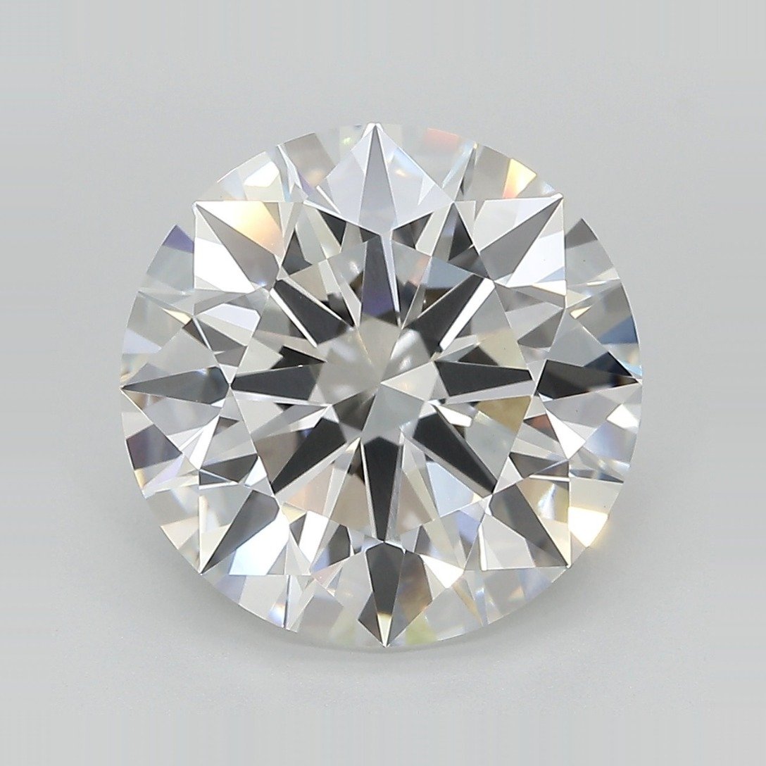6.74ct E VVS2 Rare Carat Ideal Cut Round Lab Grown Diamond