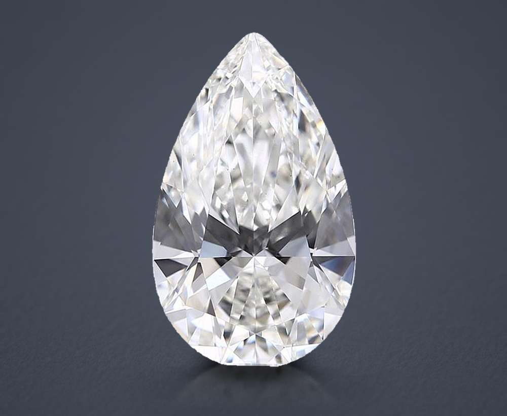 4.05 Carat Pear Lab Diamond
