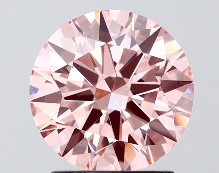 1.77 Ct. Fancy Intense Pink Round Lab Diamond