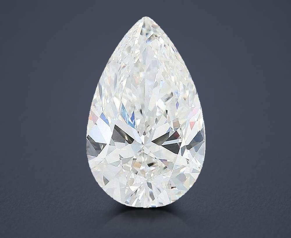 6.05 Carat Pear Lab Diamond