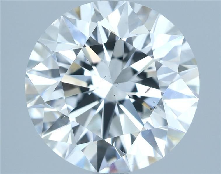 3.02ct F SI1 Rare Carat Ideal Cut Round Diamond