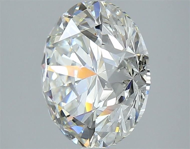 4.16ct I SI2 Rare Carat Ideal Cut Round Diamond