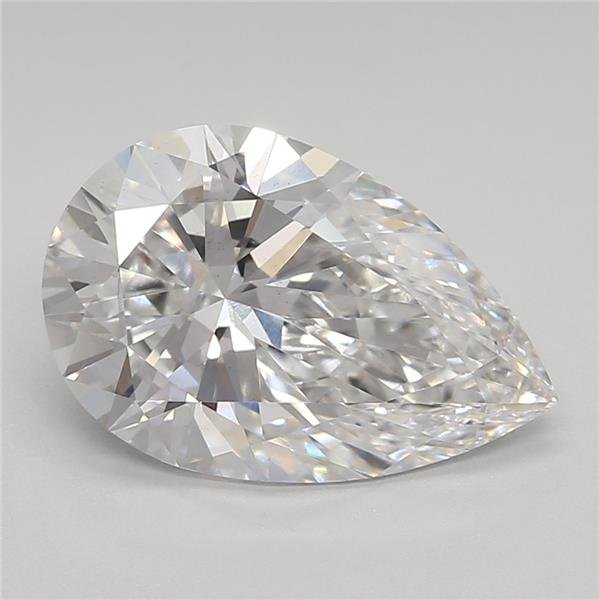 2.81ct E VS1 Rare Carat Ideal Cut Pear Lab Grown Diamond