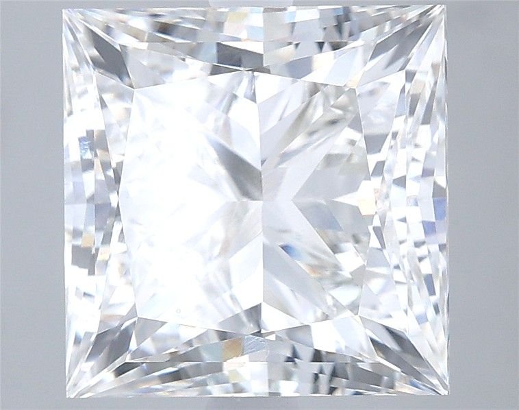 6.03ct E VVS1 Rare Carat Ideal Cut Princess Lab Grown Diamond