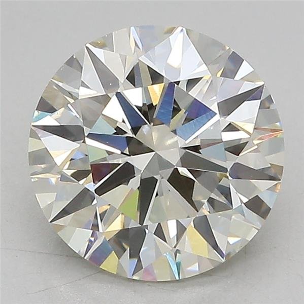 3.06ct J VS2 Rare Carat Ideal Cut Round Lab Grown Diamond