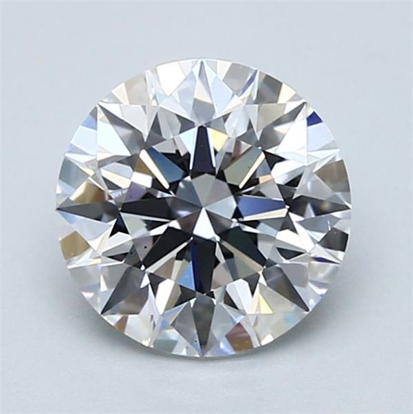 2.06ct D VS2 Rare Carat Ideal Cut Round Diamond