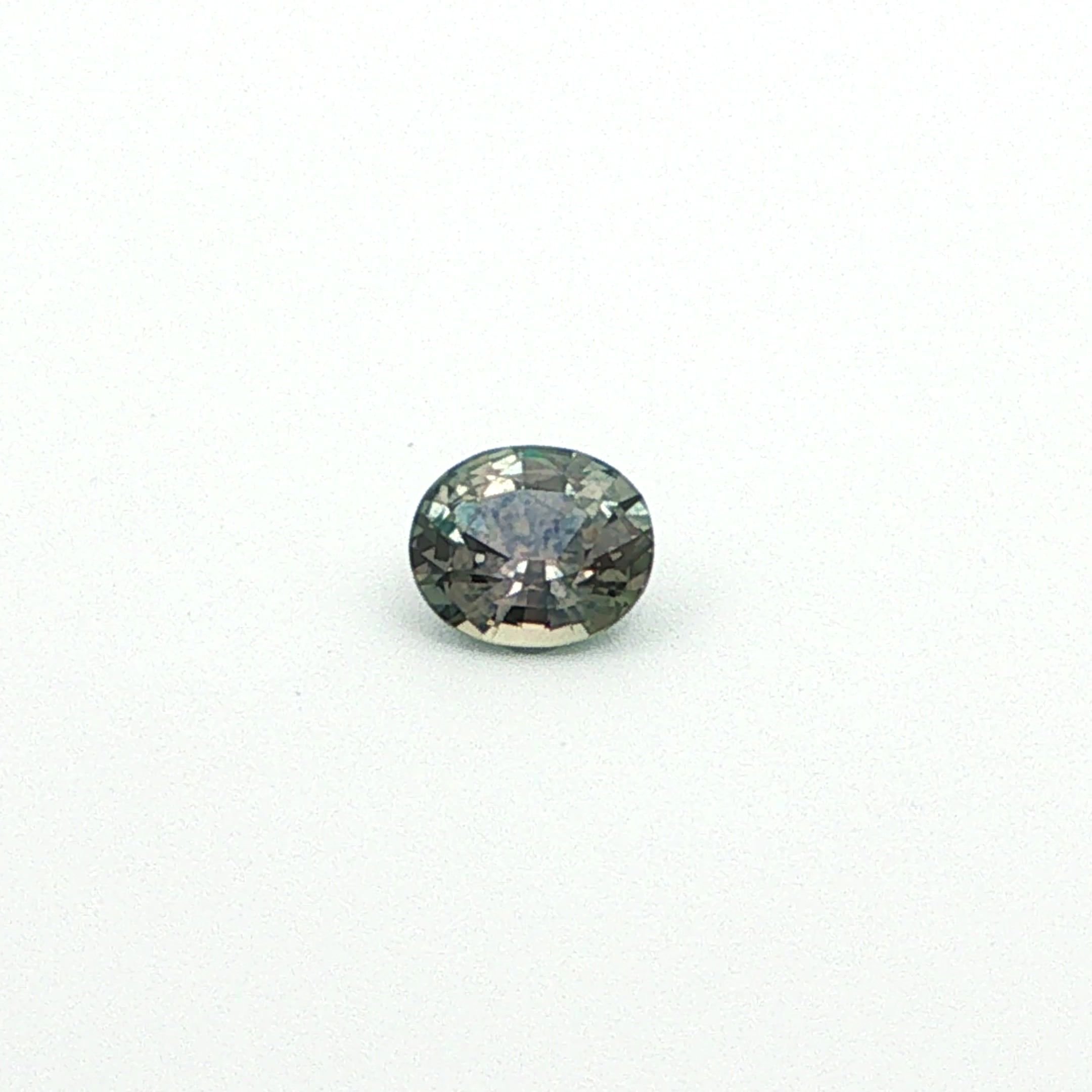 0.68 Carat Purple Oval Sapphire